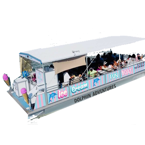 the clearwater ice cream fun boat sightseeing dolphin adventure